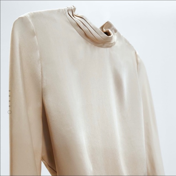 Zara Limited Edition Satin Effect Dress - Picture 5 of 7